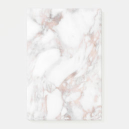 Elegant Rose Marble Background Template Modern Post-it Notes