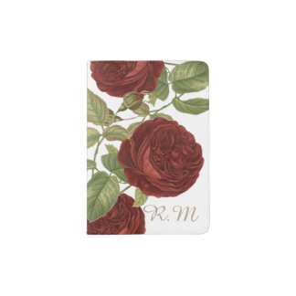 Elegant Rose Passport Holder