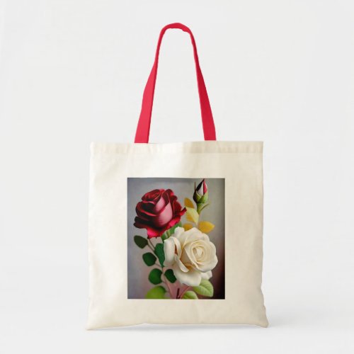 Elegant Rose Picture Tote Bag