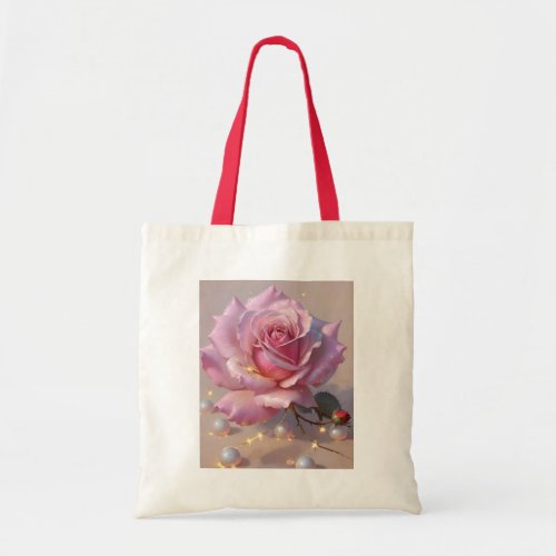 Elegant Rose Picture Tote Bag