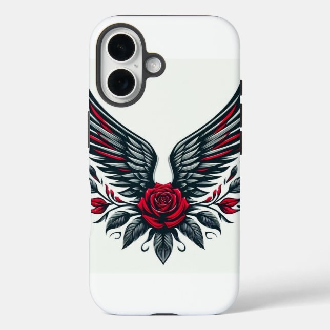 Elegant Rose Print Mobile Cover – Style & Protecti (Back)