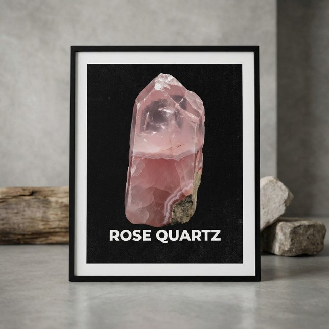 Elegant Rose Quartz Crystal Poster (Creator Uploaded)