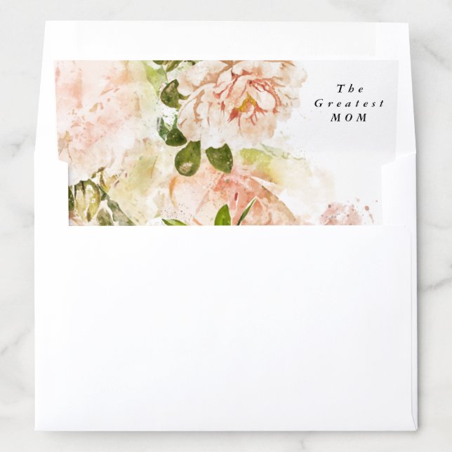 Elegant Rose Romance Mother's Day Envelope Liner (In Envelope)