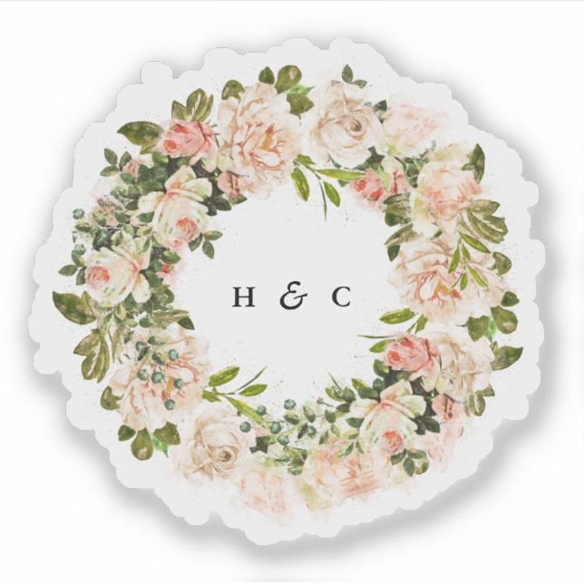 Elegant Rose Romance Sticker (Front)