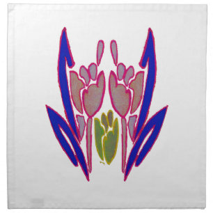 Elegant Rose Watercolor Art Print Napkin