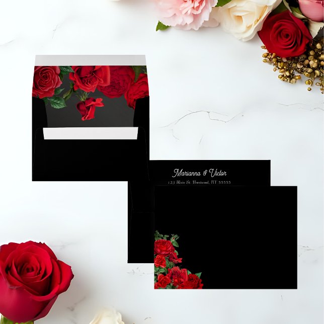 Elegant Rose Wedding Envelope (Creator Uploaded)