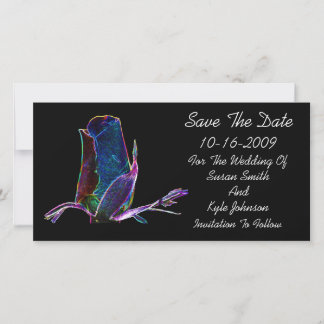 Elegant Rosebud Floral Wedding Save The Date