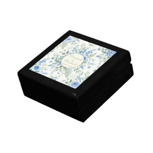 Elegant Roses and Hydrangea Botanical Design Gift Box