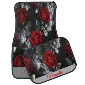 Elegant Roses Car Mat Set