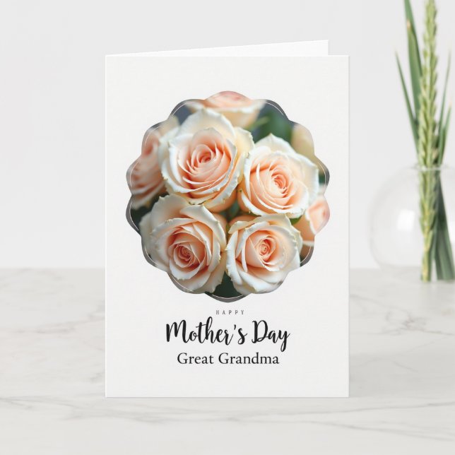 Elegant Roses Mothers Card (Front)