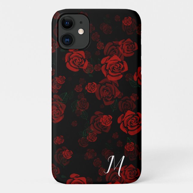 Elegant roses pattern Case-Mate iPhone case (Back)