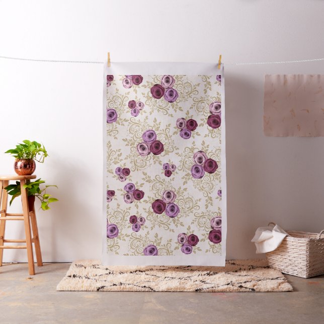 Elegant roses pattern fabric (In Situ)