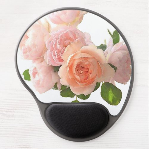 Elegant Roses Trendy Modern Template Design Gel Mouse Pad