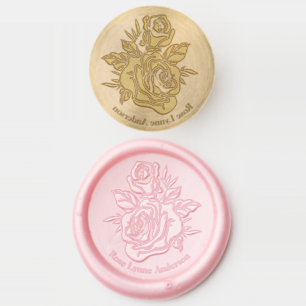 Elegant Roses Wax Seal Stamp