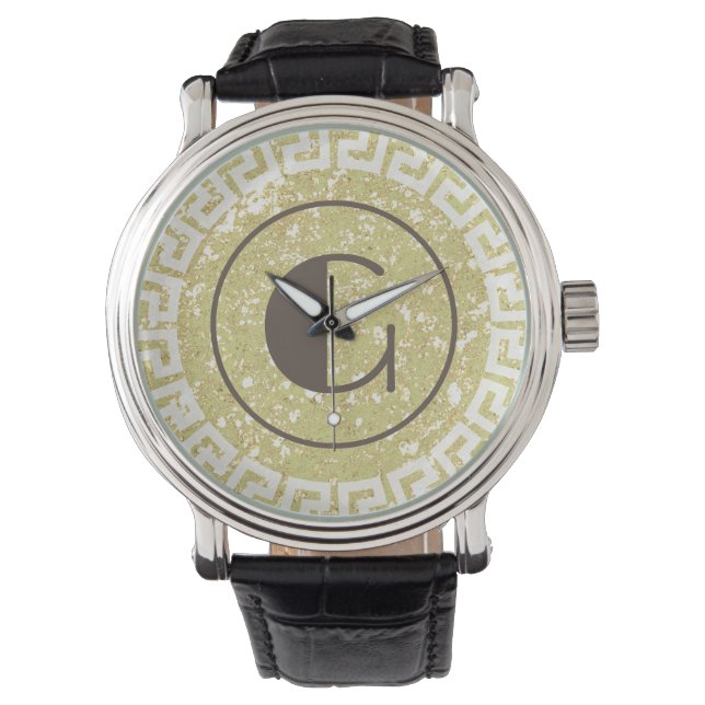 Elegant Round Personalized Watch (Front)