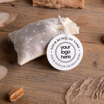 Elegant Round Typography Business Name Logo Self-inking Stamp