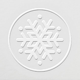 Elegant Round Winter Snowflake Embosser