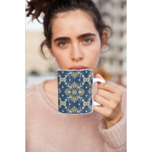 Elegant Royal Baroque Pattern Luxury Vintage Home Coffee Mug