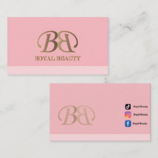 Elegant Royal Beauty logo featuring sophisticated Business Card