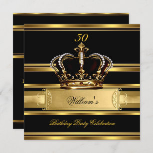 Black And Gold Royal Crown Birthday Party Stickers Or Favor Tags — Party  Beautifully