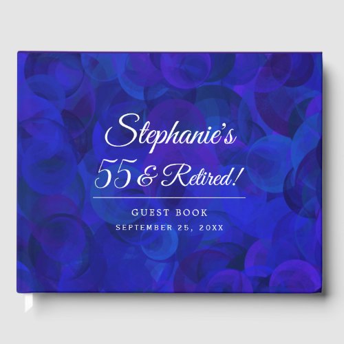 Elegant Royal Blue 55 and Retired Birthday Party