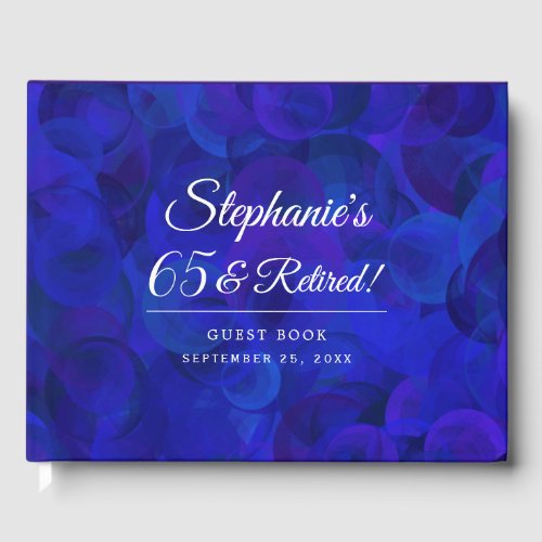 Elegant Royal Blue 65 and Retired Birthday Party