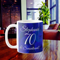Elegant Royal Blue 70 and Sensational Birthday