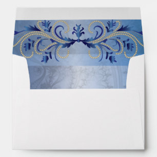 Elegant Royal Blue Envelope Liner