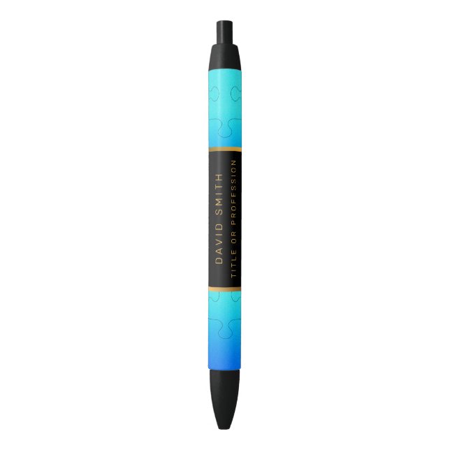 Elegant Royal Blue Metal Pen (Front Vertical)