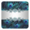 Elegant Royal Blue Peacock Stickers