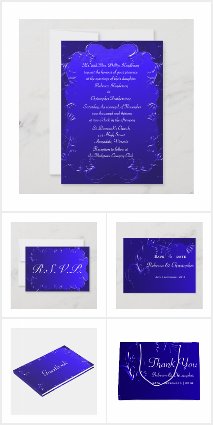 Elegant Royal Blue Wedding