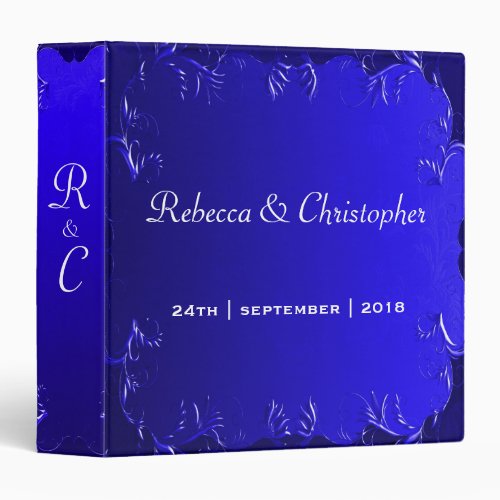 Elegant Royal Blue Wedding Album