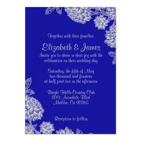 Royal Blue Invitations 9