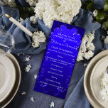 Elegant Royal Blue Wedding Program<br><div class="desc">A luxurious, elegant, custom wedding program in a gorgeous royal blue damask pattern, featuring vintage scrolls at the edging. This blue wedding program can be easily personalized with your own details. Please note it has been especially created to match a full wedding suite with the same design, including wedding invitation,...</div>