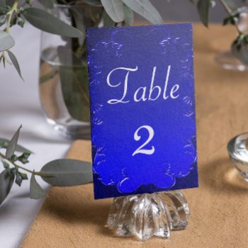 Elegant Royal Blue Wedding Reception