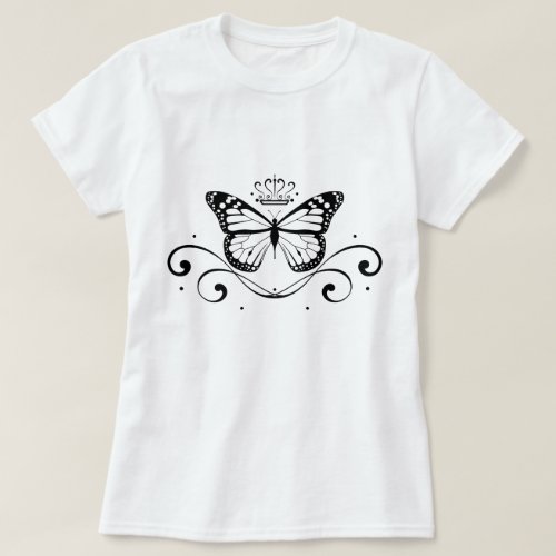 Elegant Royal Butterfly T_Shirt