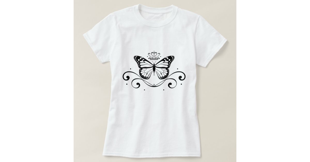 Elegant Royal Butterfly T-Shirt | Zazzle