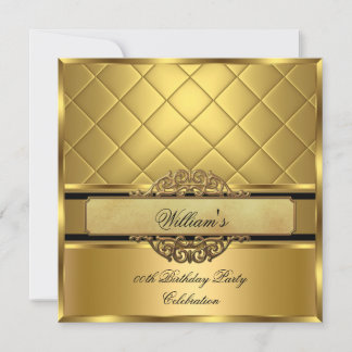 Elegant Royal Gold Birthday Party Invitation