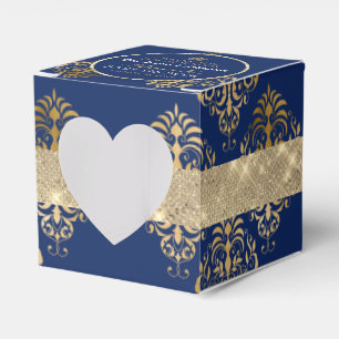 Elegant Royal Prince Baby Shower Heart Display Favor Boxes