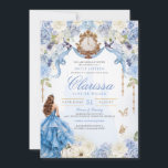 Elegant Royal Princess Light Blue Sweet 16 Invitation<br><div class="desc">*~*~*~* A fairy-tale dream come true. Your special day deserves a very special invitation design. I put a so much time and care into designing this invitation and I am IN LOVE with it. I hope you are too! This Cinderella invitation features so many little luxury touches perfect for your...</div>