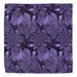 Elegant Royal Purple Liquid Sparkle Bandana