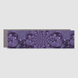 Elegant Royal Purple Liquid Sparkle Car Magnet