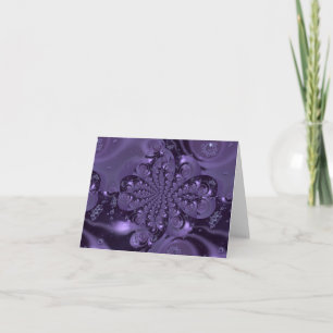 Elegant Royal Purple Liquid Sparkle Card