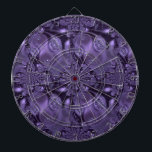 Elegant Royal Purple Liquid Sparkle Dart Board<br><div class="desc">Tranquil,  elegant deep royal purple shimmer sparkle liquid water pattern.</div>