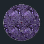 Elegant Royal Purple Liquid Sparkle Dart Board<br><div class="desc">Tranquil,  elegant deep royal purple shimmer sparkle liquid water pattern.</div>