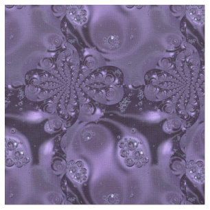 Elegant Royal Purple Liquid Sparkle Fabric