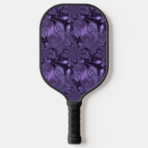 Elegant Royal Purple Liquid Sparkle Pickleball Paddle