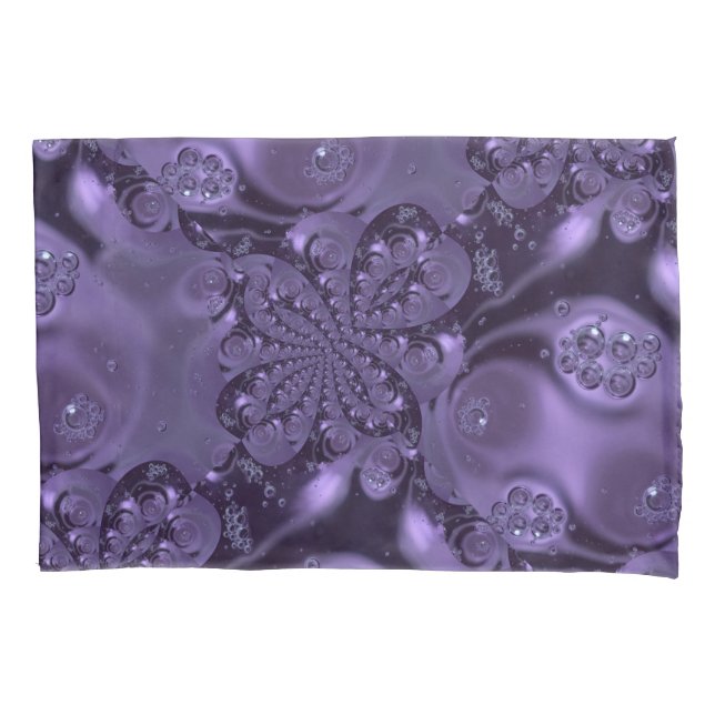 Elegant Royal Purple Liquid Sparkle Pillow Case (Front)