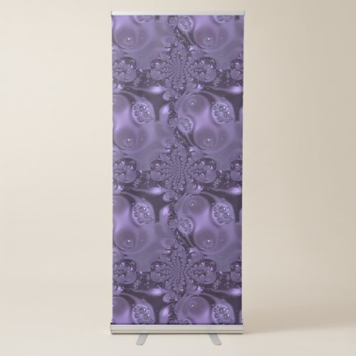 Elegant Royal Purple Liquid Sparkle Retractable Banner