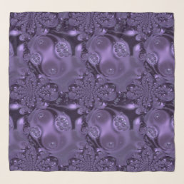Elegant Royal Purple Liquid Sparkle Scarf